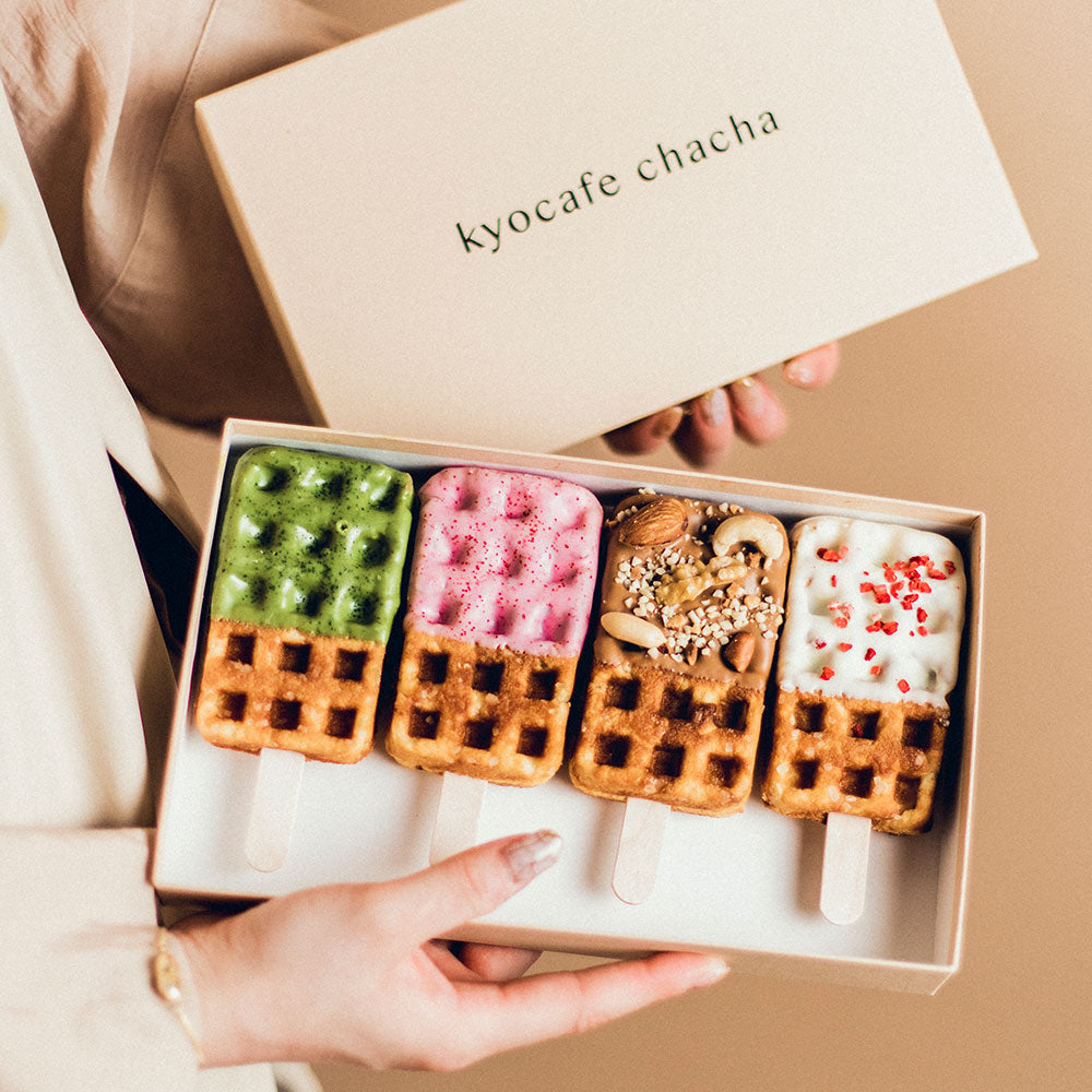 【夏季限定】いろどり京ワッフルボックス+「大人のリッチチョコミント京ワッフル」8本入り 送料無料