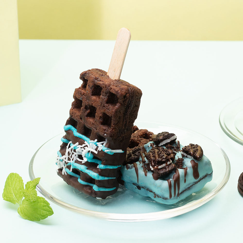 【夏季限定】「大人のリッチチョコミント京ワッフル」2本入り 送料無料