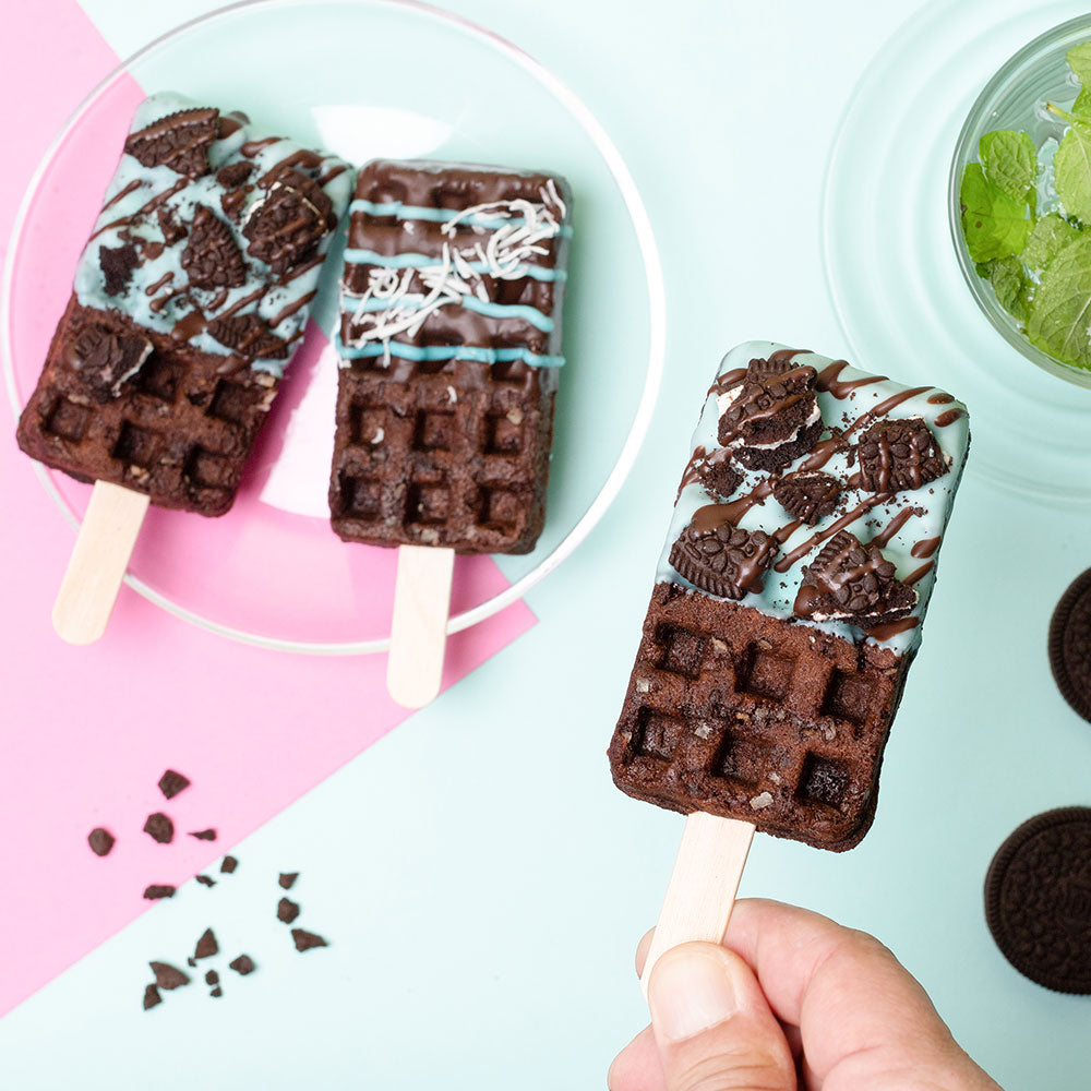【夏季限定】「大人のリッチチョコミント京ワッフル」2本入り 送料無料