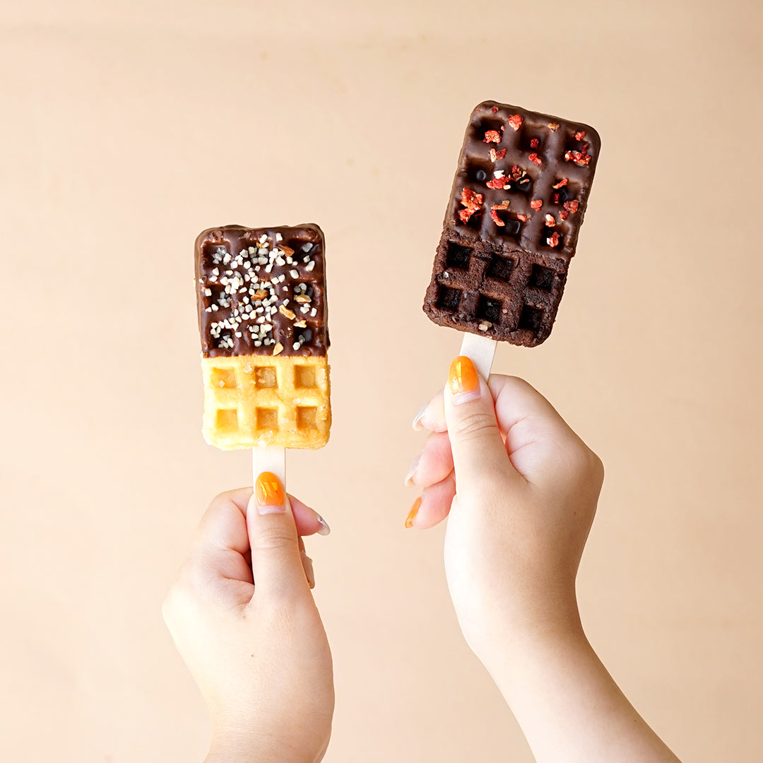 京ワッフル2本入 (チョコナッツ&ダブルチョコ) 送料無料