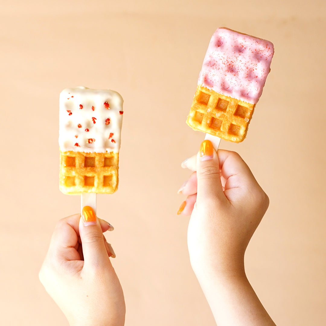 京ワッフル2本入 (ホワイトいちご&いちご) 送料無料