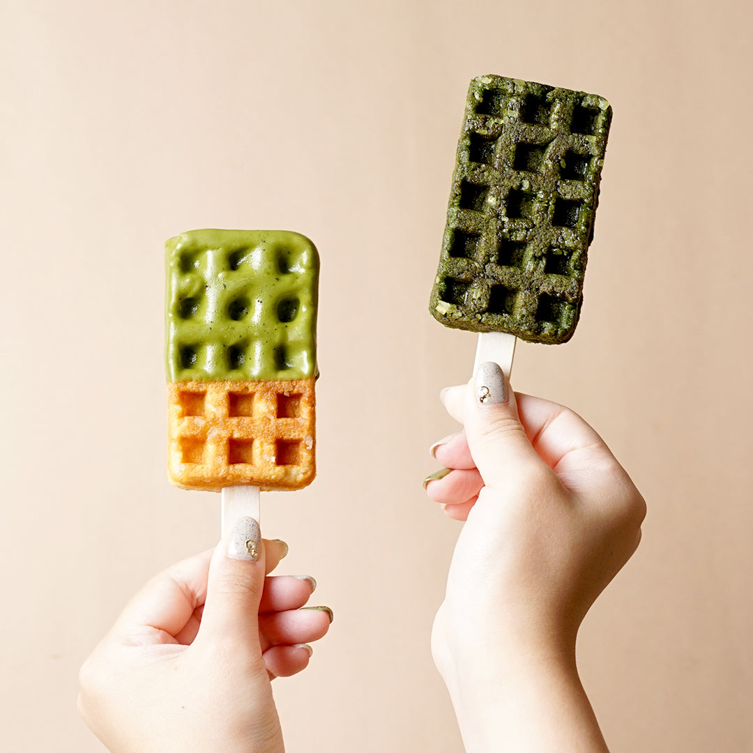 京ワッフル2本入 (抹茶&プレミアム宇治抹茶) 送料無料